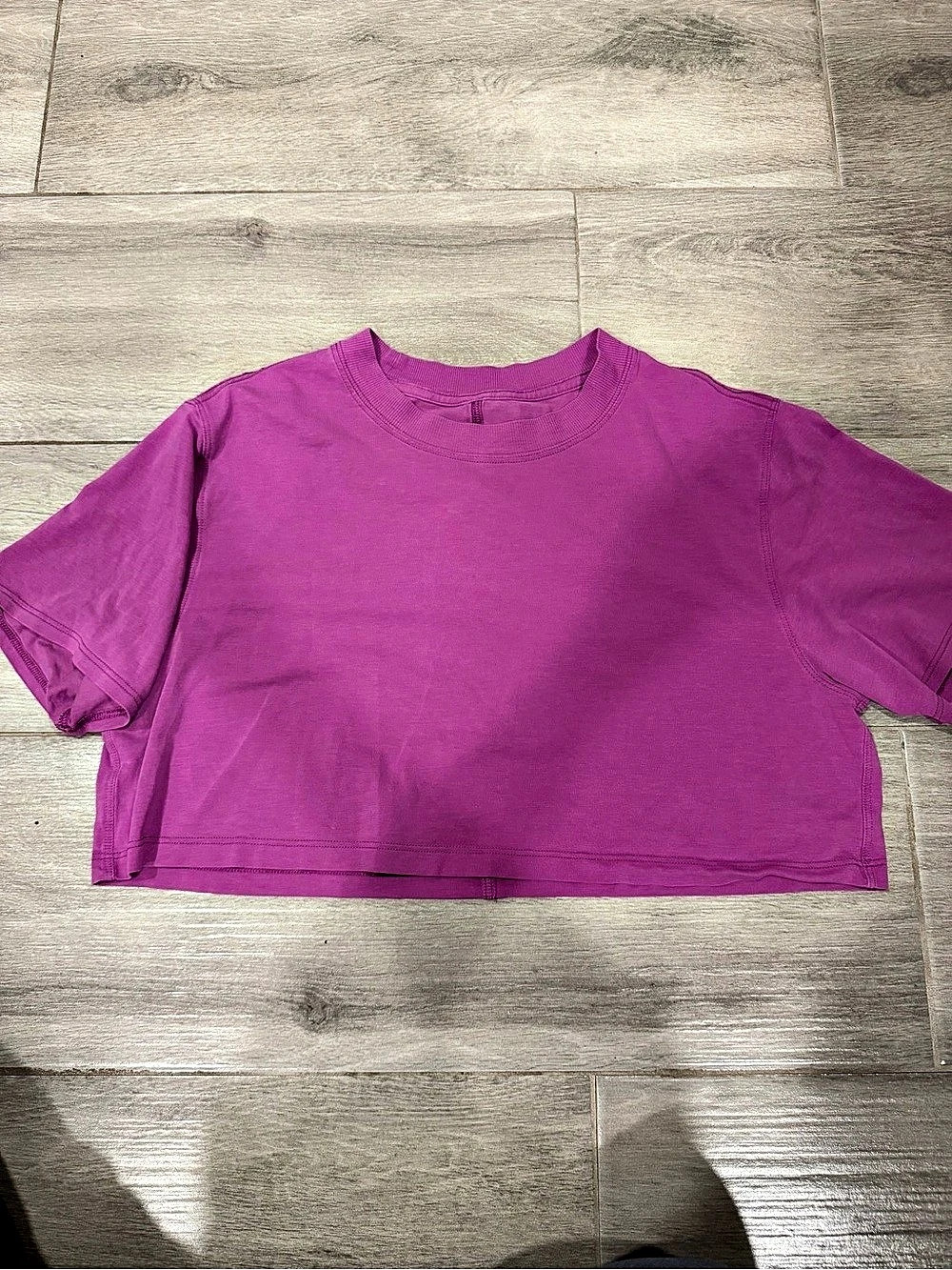 Lululemon All Yours Crop Tee Short Sleeve Pink